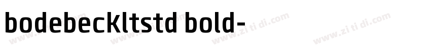 bodebeckltstd bold字体转换
